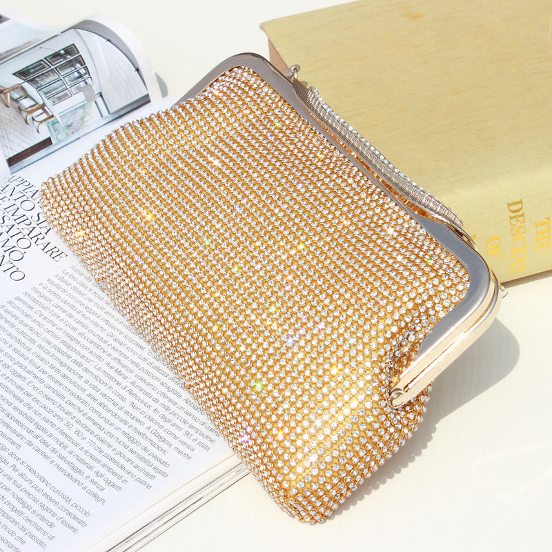 Wholesale Polyester Clutch Diamond Evening Bag